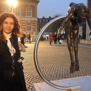  Slate, Torso, Bronze, Female, Figurative, Athletic Form, Nude