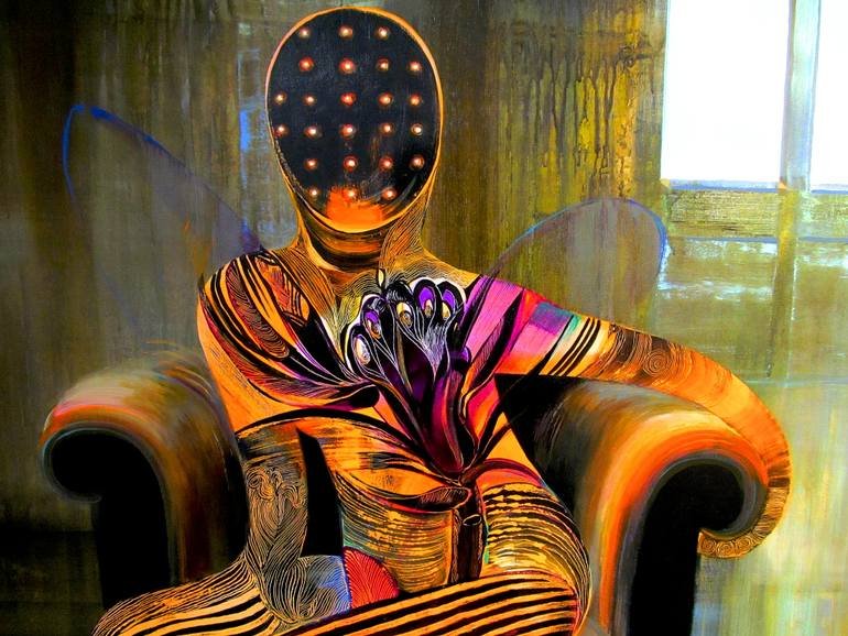 Fairy Body, Tattoo, Window, Chair, Love, Mask, Orange