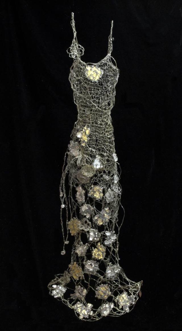 Vitro Tapetum II (Glass Tapestry) Dress | Sculpture for Sale | the carlos reid gallery online