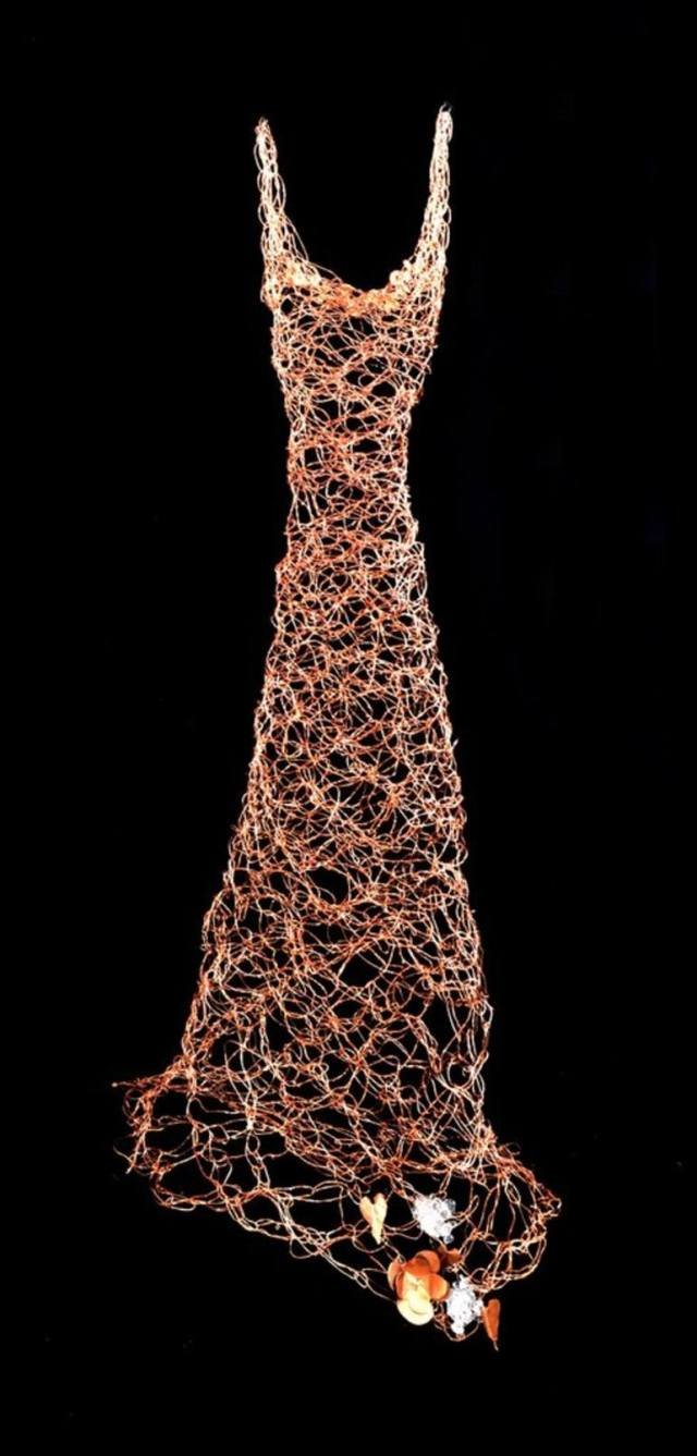 Cupre (Copper) Dress | Susan Freda | the carlos reid gallery online