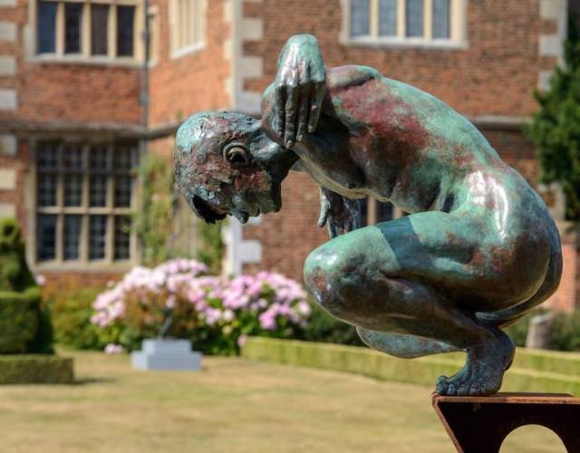 Steel, Strength, Survival, Landscape Sculpture, Rust Patina, Vanity, Verdigris, Bronze, Ambition, Endurance, Garden Sculpture, Narcissus