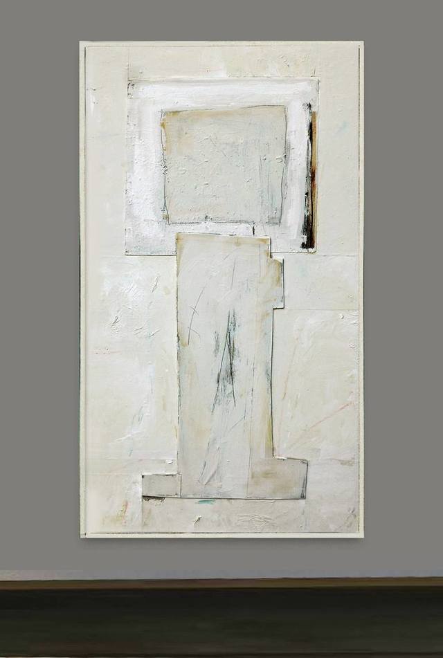 Relief, Series, Wondows , White, Collage, Abstract paintings for sale