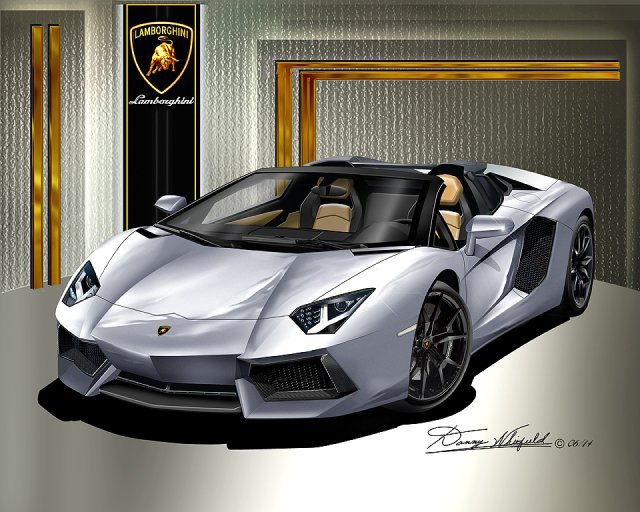 Limited Edition Prints Size: 20 H x 30 W x 0 in $1,400 Danny Whitfield United States auto cars, sport cars for sale, painting, auto art, GM, BMW