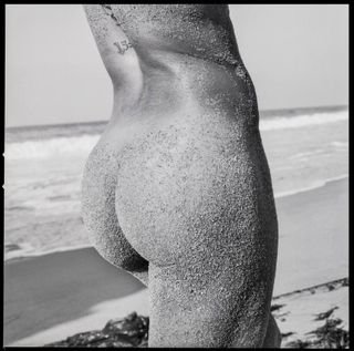 Beach, Sand, Sea, Woman, Butt, Blackandwhite, Bums, Nude, Ocean, Sandybutt