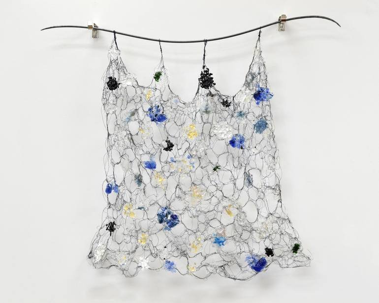 Hyacinth Vitro II (Blue Glass) | home decor | Susan Freda | the carlos reid gallery onine