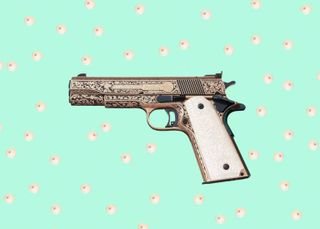 Pastel, Gunsandbreasts, Boobs, Collage, Gun, Lime