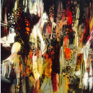 Angels and Demons Painting by Caia Matheson Abstract Paintings for Sale