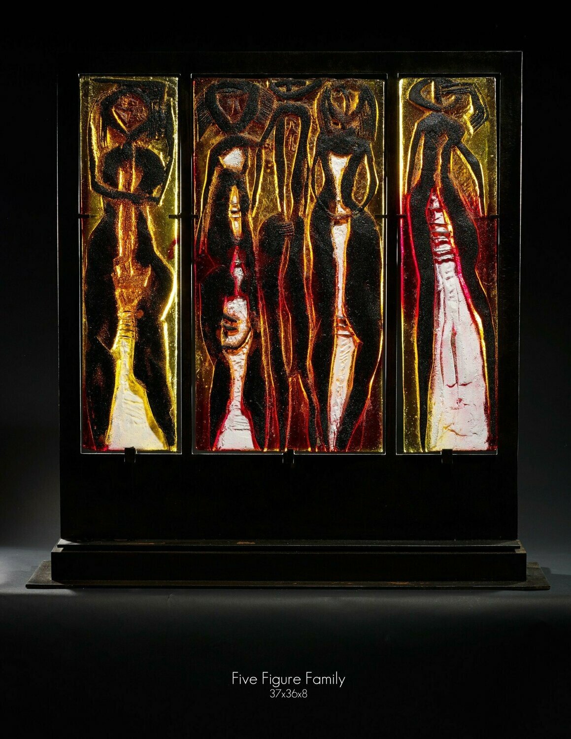 Five Figure Family Sculpture by Marlene Rose | United States Five Figure Family Sculpture by Marlene Rose | United States