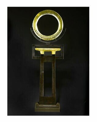 Gold Oh Freestanding Sculpture by Marlene Rose | United States