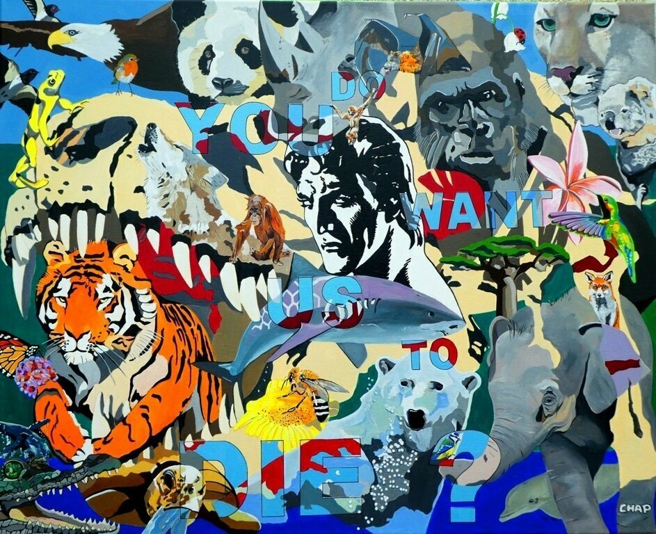 Save the Planet Painting by Christophe HEYMANN | France