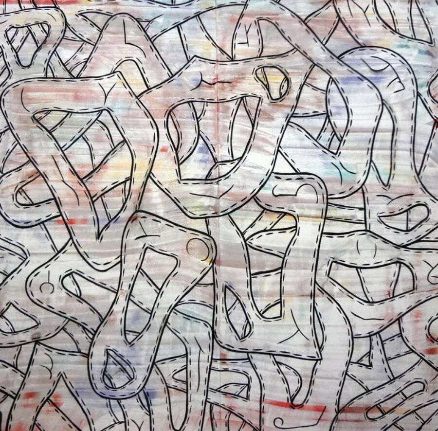 Plastic Saddles Painting by Matthew Dibble | United States