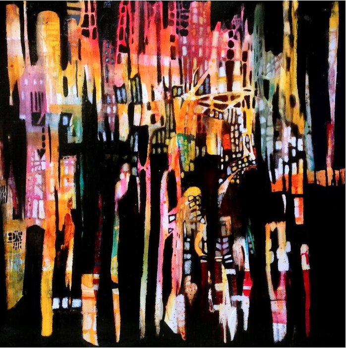 Barcelona Painting by Caia Matheson | Abstract | United Kingdom