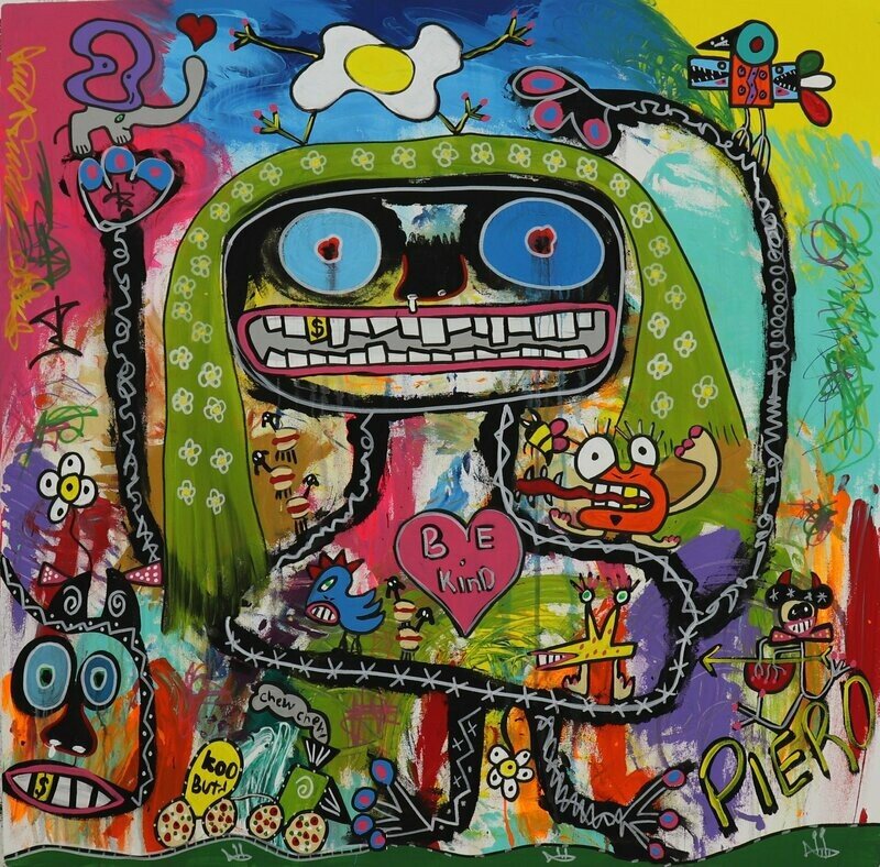 BE KIND Painting by Piero Milani  | Mexico