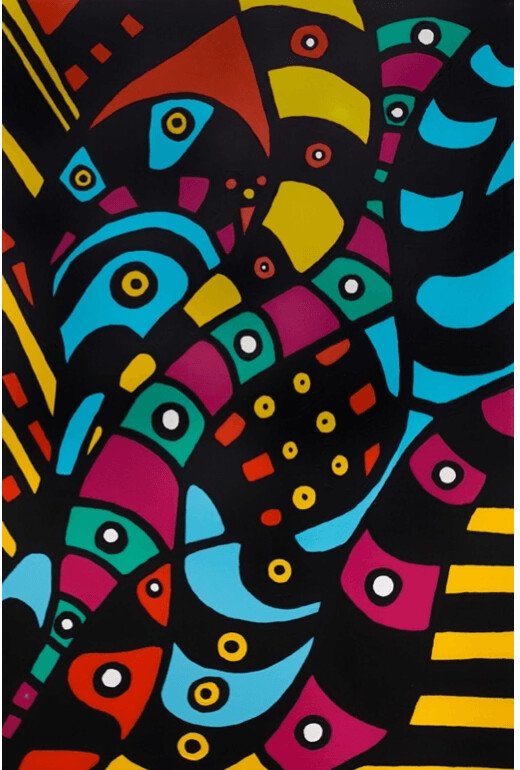 Serpentine Painting by Roland Roberge | United States