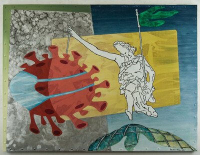 Full Speed Ahead  2020 Painting by  Zigi Ben-Haim  United States