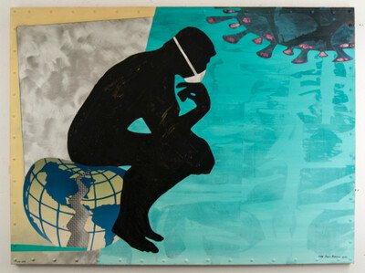 ​Time to Think  2020  Painting by  Zigi Ben-Haim  United States