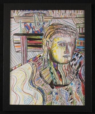 The Large Statue Drawing by Reuven Wallack | United States