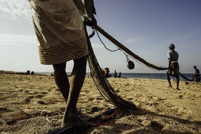 Men by the sea II Limited Edition Photography by Miwa | Spain