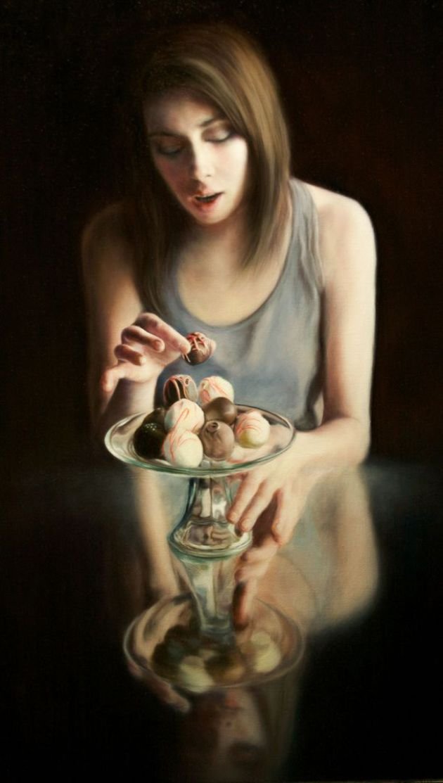 Rosibel oil on linen, 28x23”, GOOGLE, PAINTING, ART, WOMEN