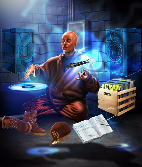 Digital painting, Urban Art, Contemporary, Modern, Death, Life, violence, streets, hip hop, culture