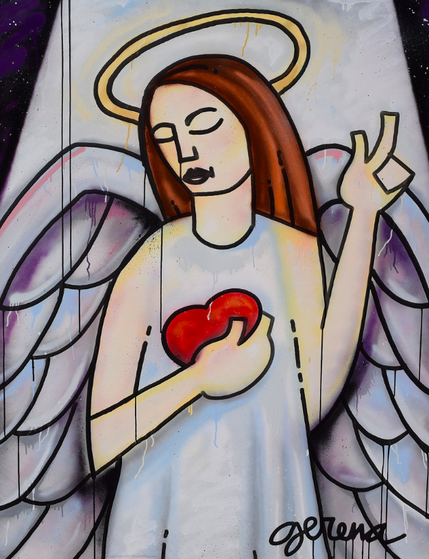 David Gerena, painting, buddha, art, modern, collect, buy, online