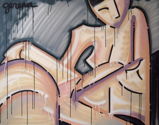 David Gerena, painting, buddha, art, modern, collect, buy, online